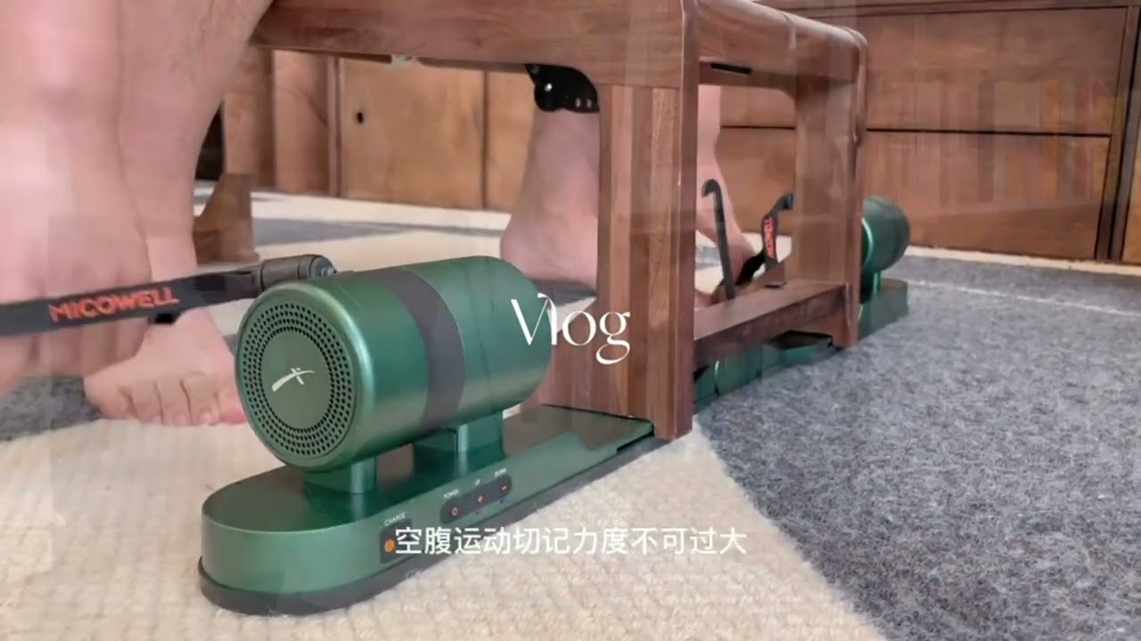 Smart gym equipment with foldable bench for home gym daily training
