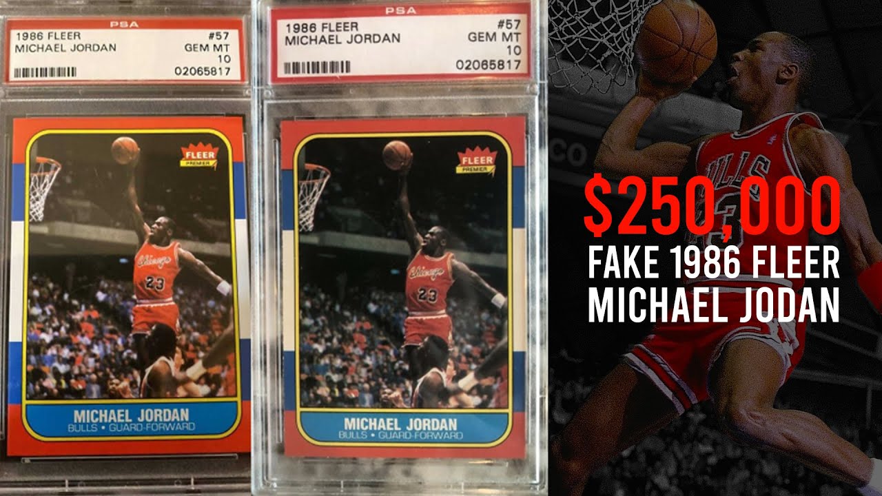 $250,000 FAKE MICHAEL JORDAN PSA 10!!
