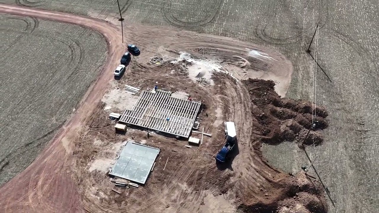 Floor Slabs and Start of Framing