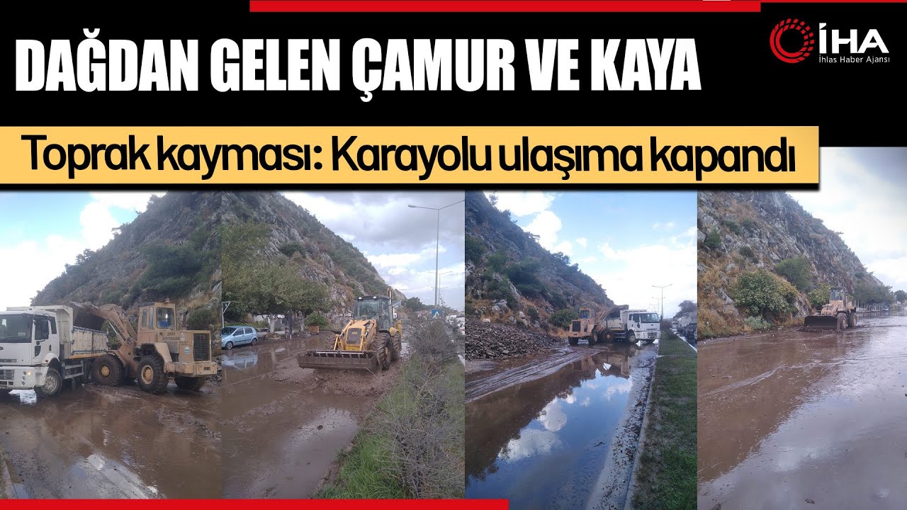 Yoğun Yağış Sonrası S&ouml;ke&rsquo;de Toprak Kayması: Yol Trafiğe Kapatıldı!