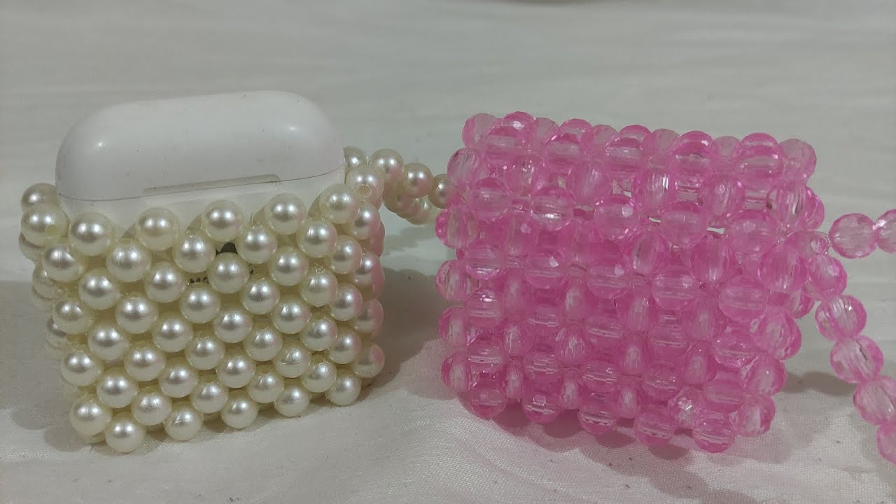 جراب AirPods بالخرز 🎨 | شكلين مختلفين خطوة‑خطوة للمبتدئين