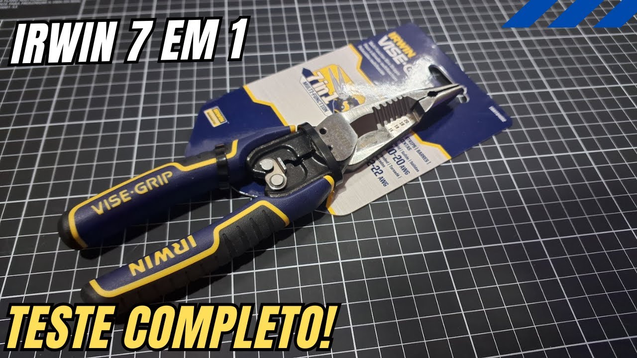 Teste completo Alicate Desencapador de Fios 7 em 1 de 8'' IRWIN - IWHT84002