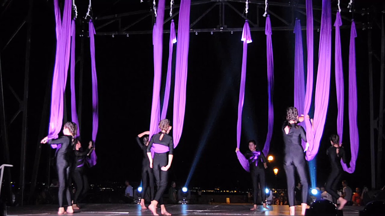 Aerial Yoga Show, Body & Mind Room Teen Students, Loutraki 4.7.2018