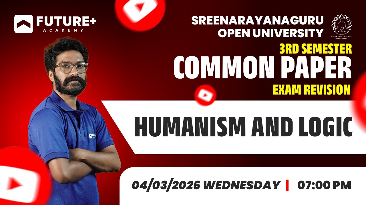SGOU 3RD SEM COMMON PAPER  HUMANISM AND LOGIC LIVE | MAR 04 2026 | 7PM