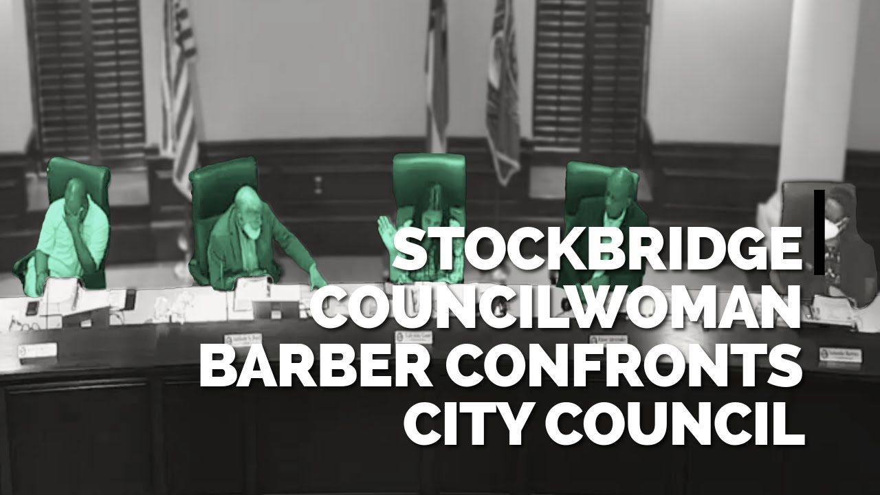 Stockbridge Councilwoman Barber confronts Stockbridge City Mayor & Council