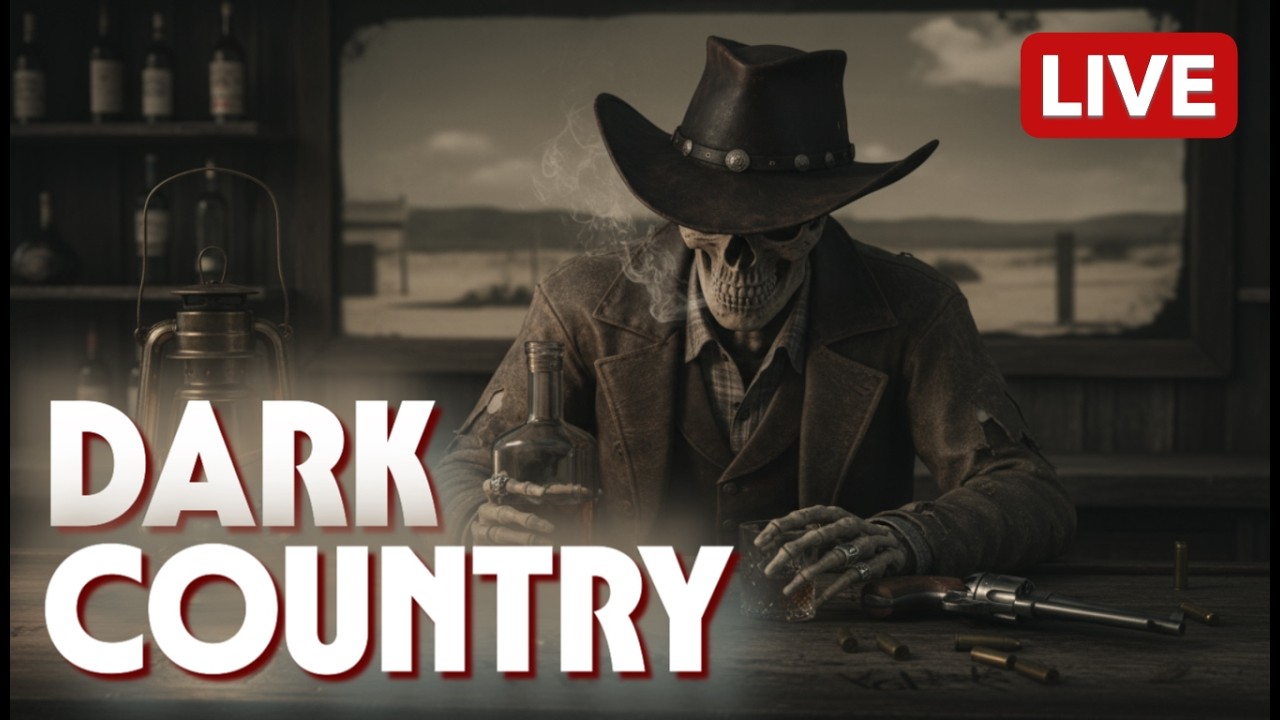 🔥 LIVE Dark Country Music 24/7 – Outlaw Western Vibes in the Dark