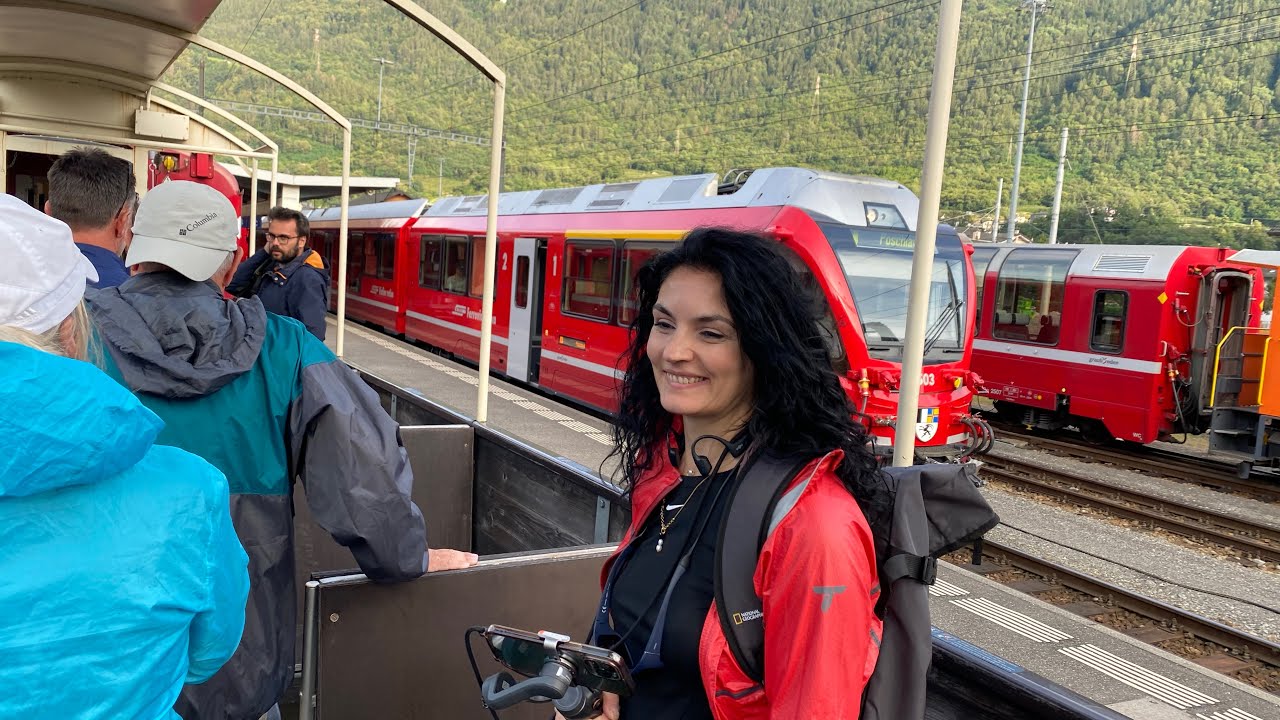 The beautiful Bernina Line between Tirano and Poschiavo