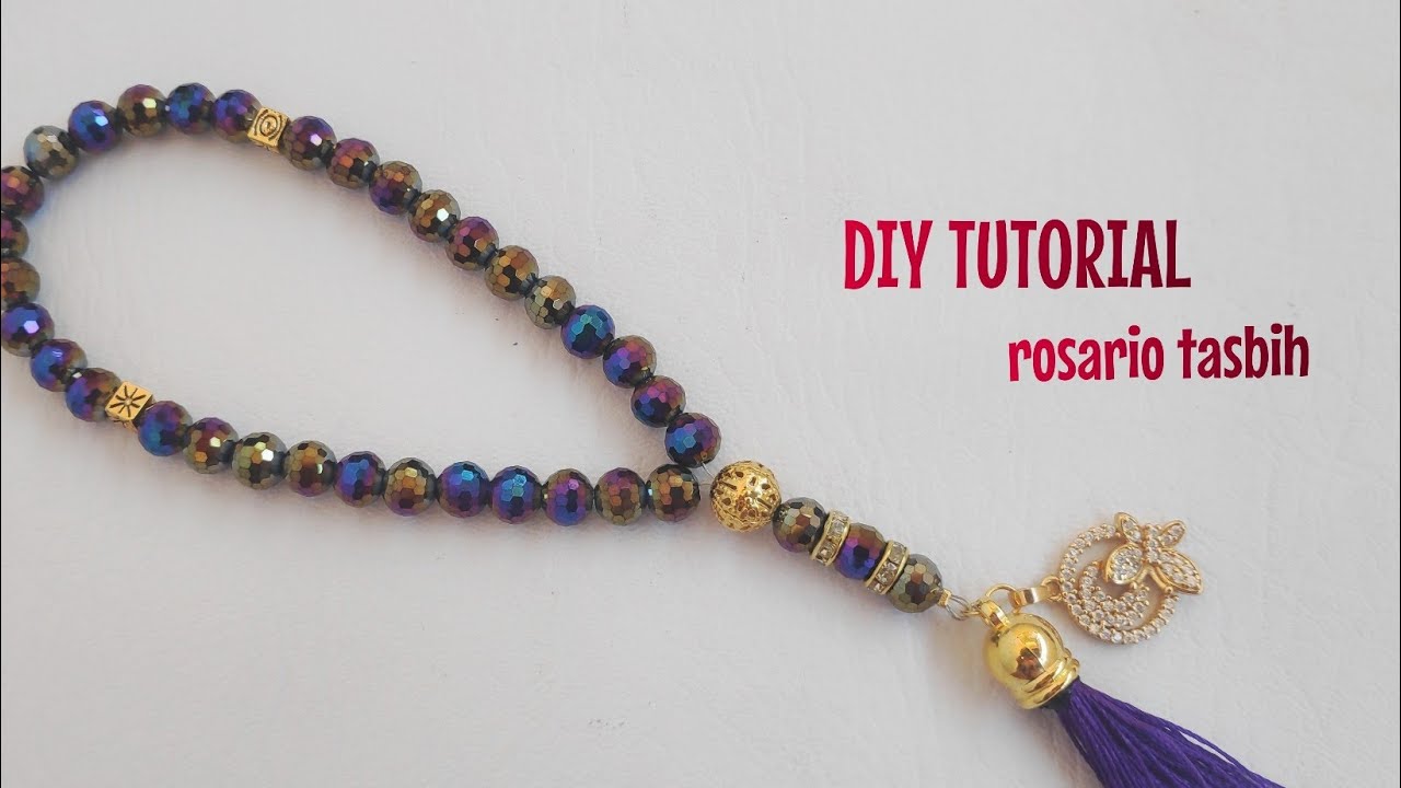 CARA BIKIN TASBIH KRISTAL DIY ROSARIO TUTORIAL ide souvenir bisnis dari rumah
