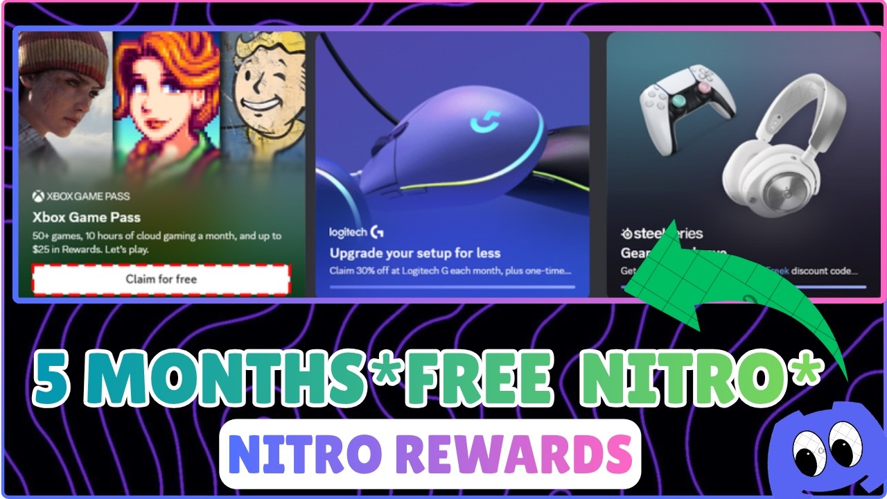 *5 месяцев бесплатного Discord Nitro* | Награды Discord в честь дня рождения 2026 | Награды Nitro