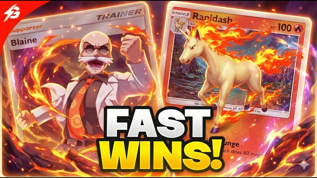 Blaine Rapidash in 2026 CAN COMPETE! Pokemon TCG Pocket