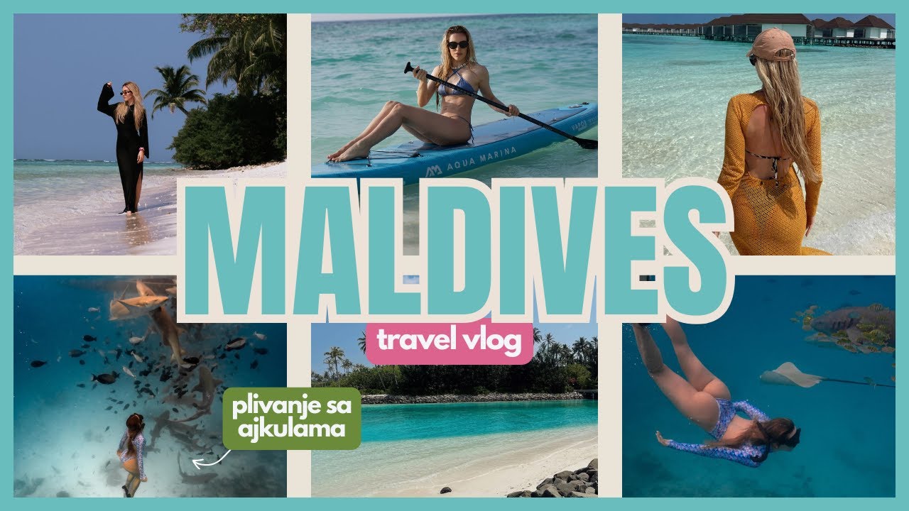 MALDIVI 🏝️ |  Plivanje sa ajkulama i delfinima 🦈 | Travel Vlog