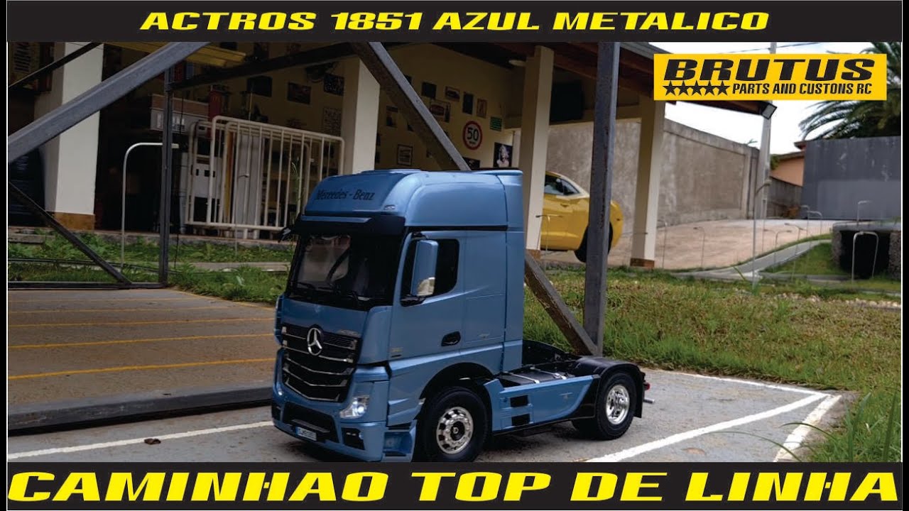 MB ACTROS 1851 DE CONTROLE REMOTO! pensa em um truck top!