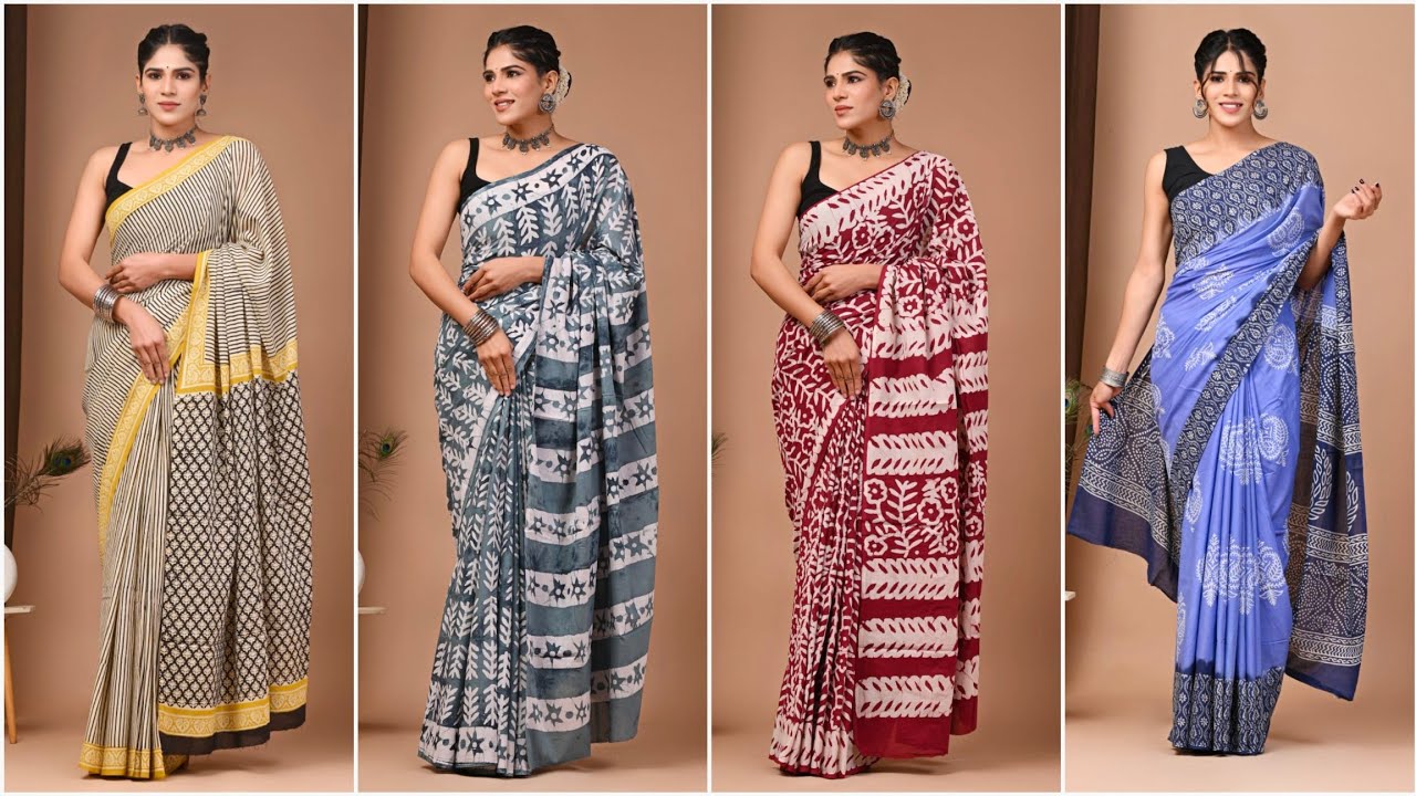 Mulmul Cotton Sarees | Free Shipping #mulmulsarees #purecottonsarees #sareefashion #sareecollection 