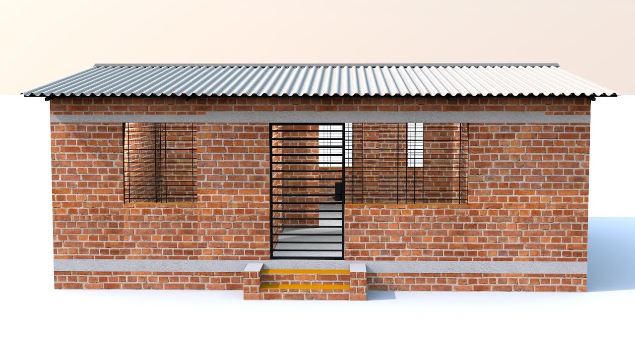 3 लाख की लगत में 3 कमरे का अलबस्टर का घर  I Alvester house design with indian village style