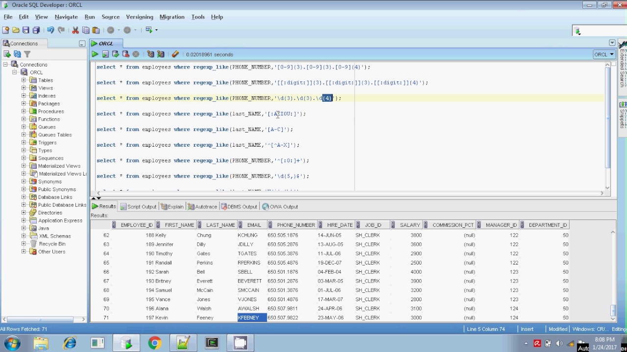 Oracle regular expression part 1 regexp like