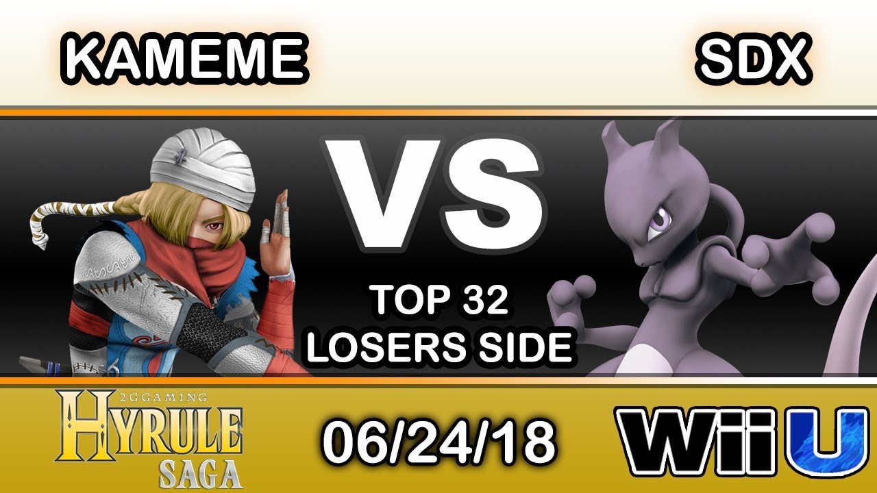 Hyrule Saga - DNG | Kameme (Sheik) Vs. SDX (Mewtwo) Top 32 Losers Side - Smash 4