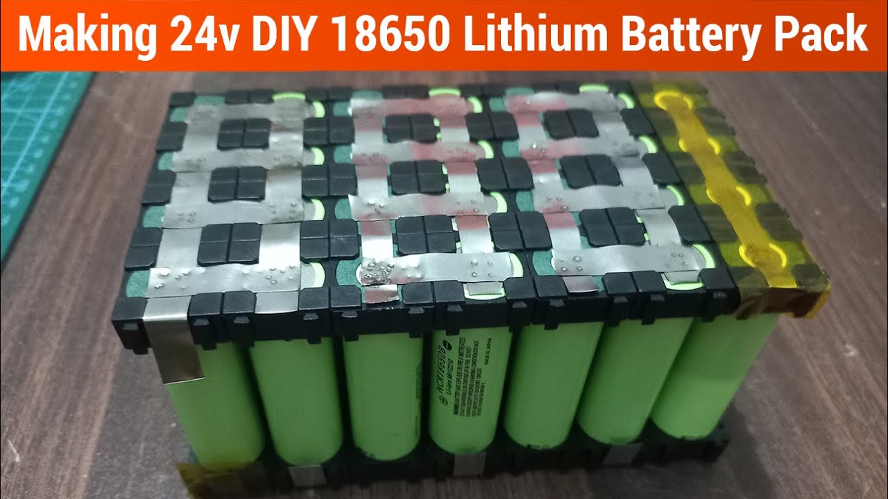 Make a 7s 24 volt 13.6Ah DIY 18650 Lithium battery pack for bicycle