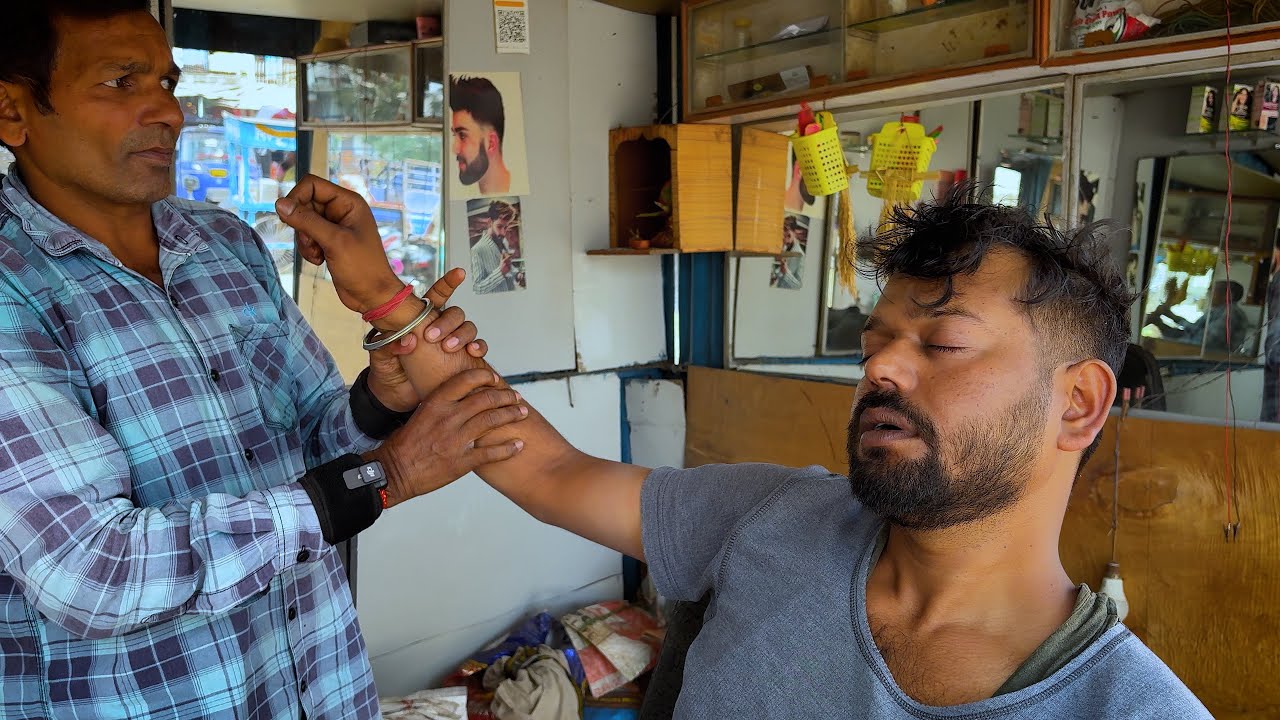 New Barber Head Massage with Different Types of Tapping | ASMR Extremely Relaxing 