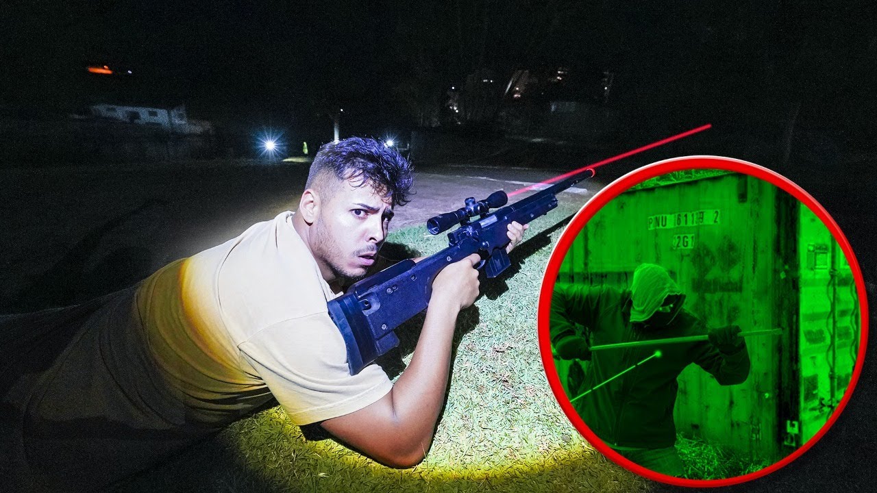 ATIREI COM A SNIPER NOS LADROES DO CONTEINER