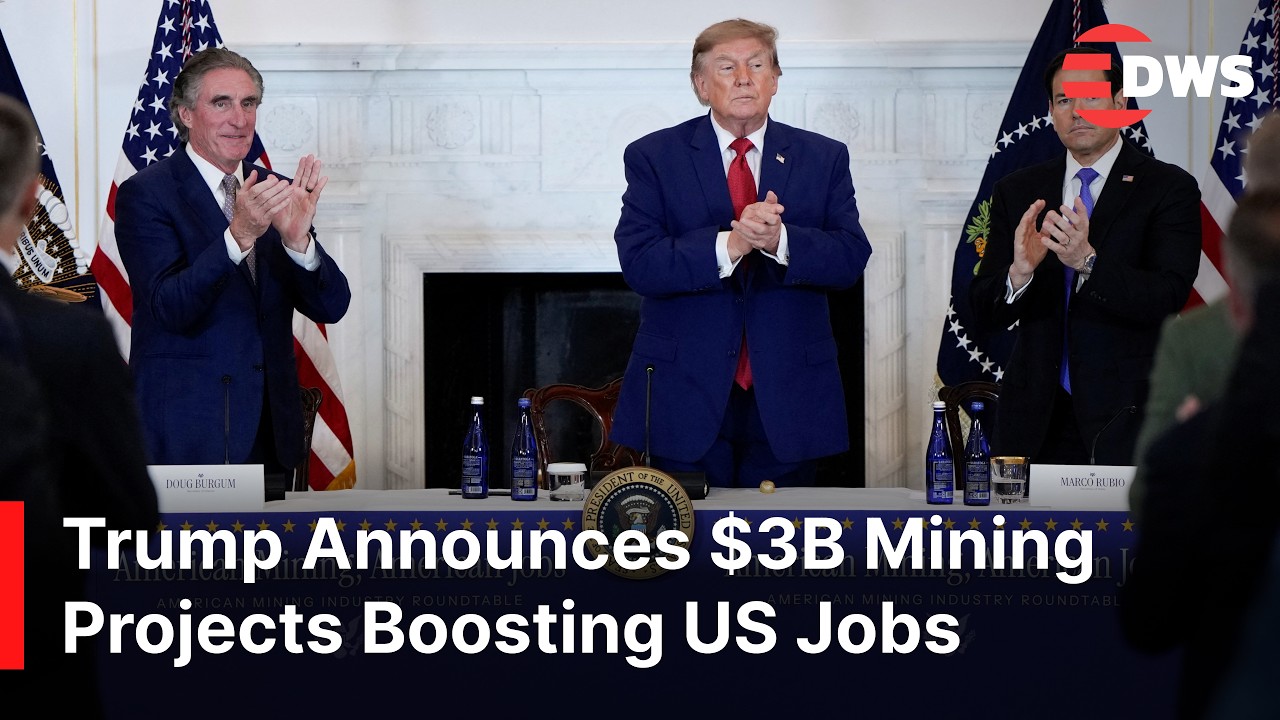 President Trump Unveils Massive $3B Mining Investment For Jobs And Economic Growth | DWS News | AC14