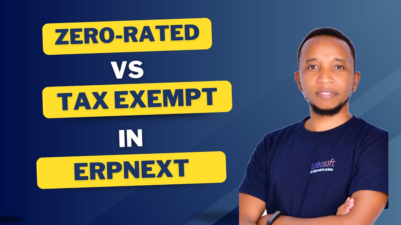 Понимание клиентов, облагаемых нулевой ставкой и освобожденных от налога, в ERPNext | Пример НДС ...