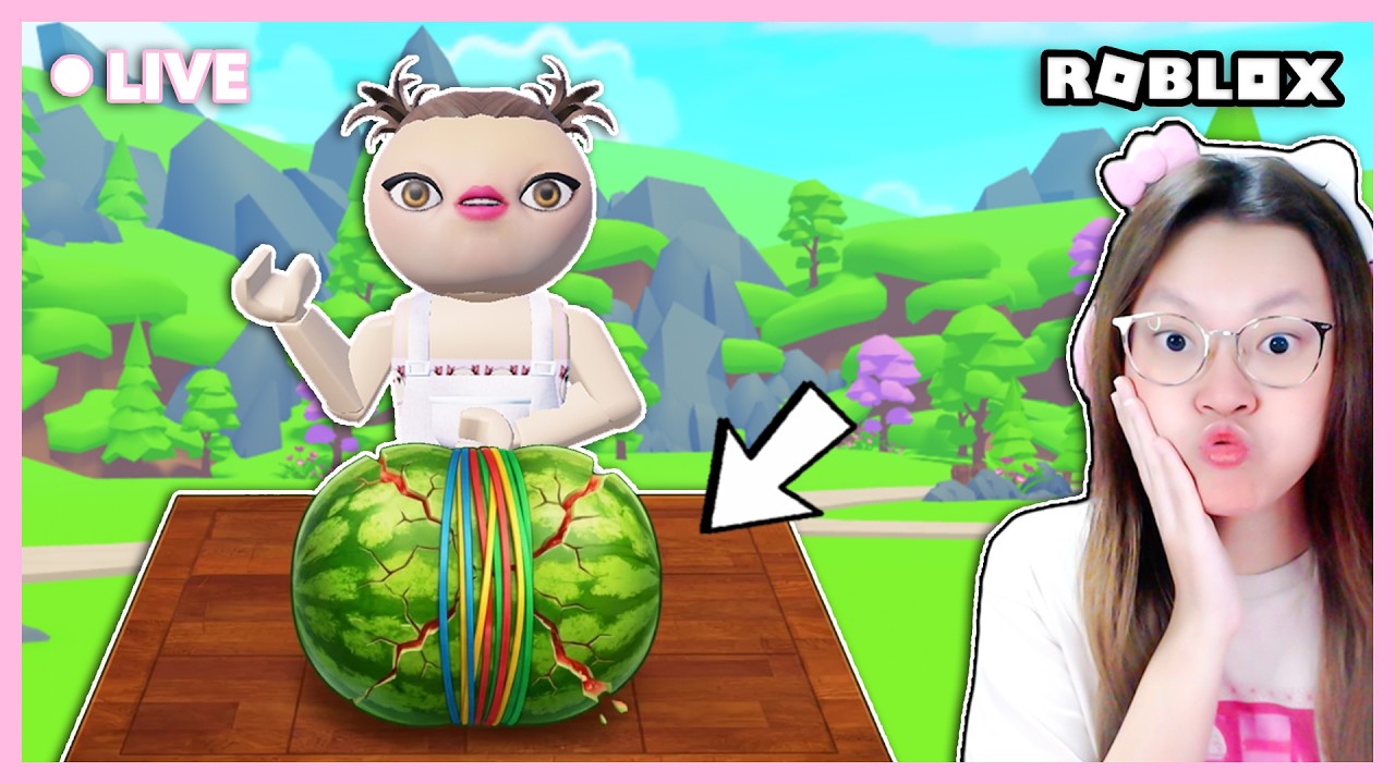 JANGAN SAMPAI SEMANGKA INI MELEDAK ?!! [RUBBER BAND WATERMELON ROBLOX INDONESIA]