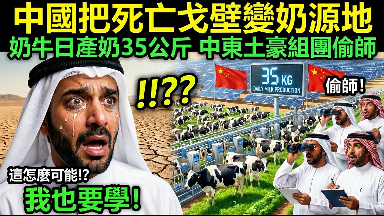 顛覆認知！沙漠裏養奶牛還高產？中國光伏治沙封神，西方直呼不可能