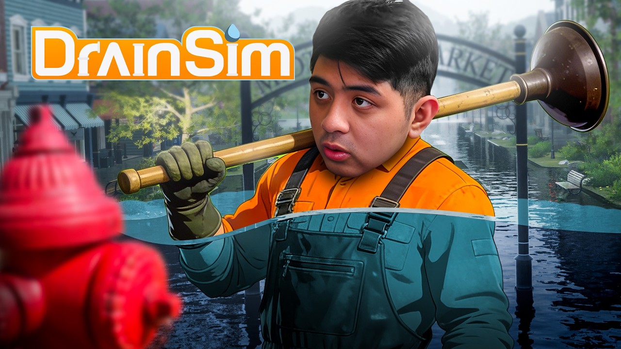 MEMBERSIHKAN KOTA BANJIR KARENA PEMERINTAHNYA GAK BENER !!! [ Drain Sim ]