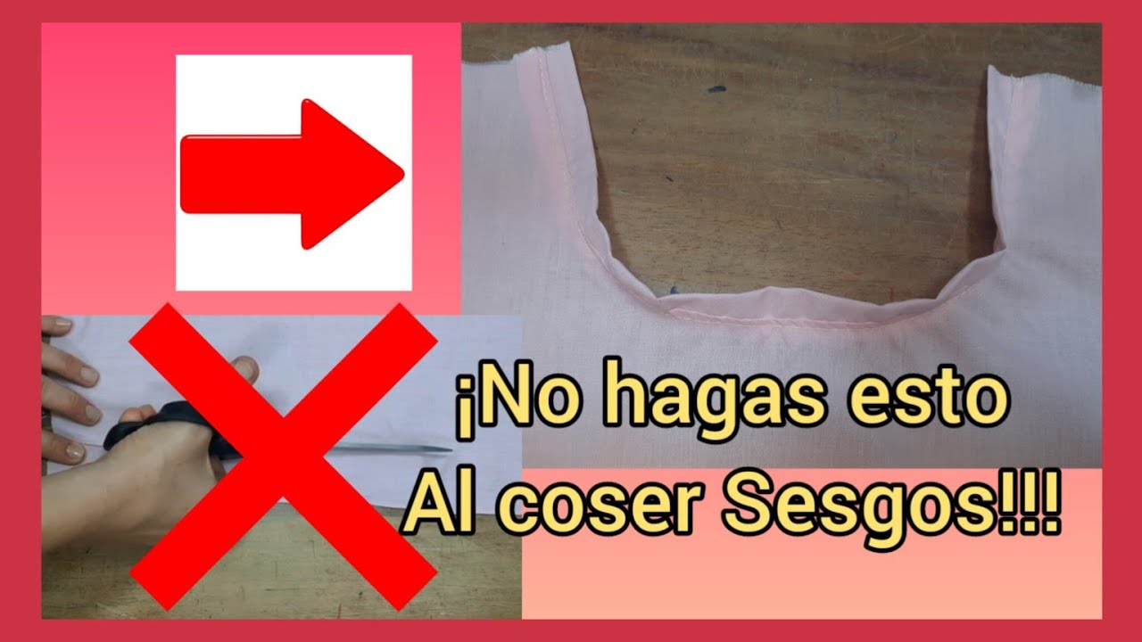 EVITA estos 3️⃣ ERRORES al coser SESGOS