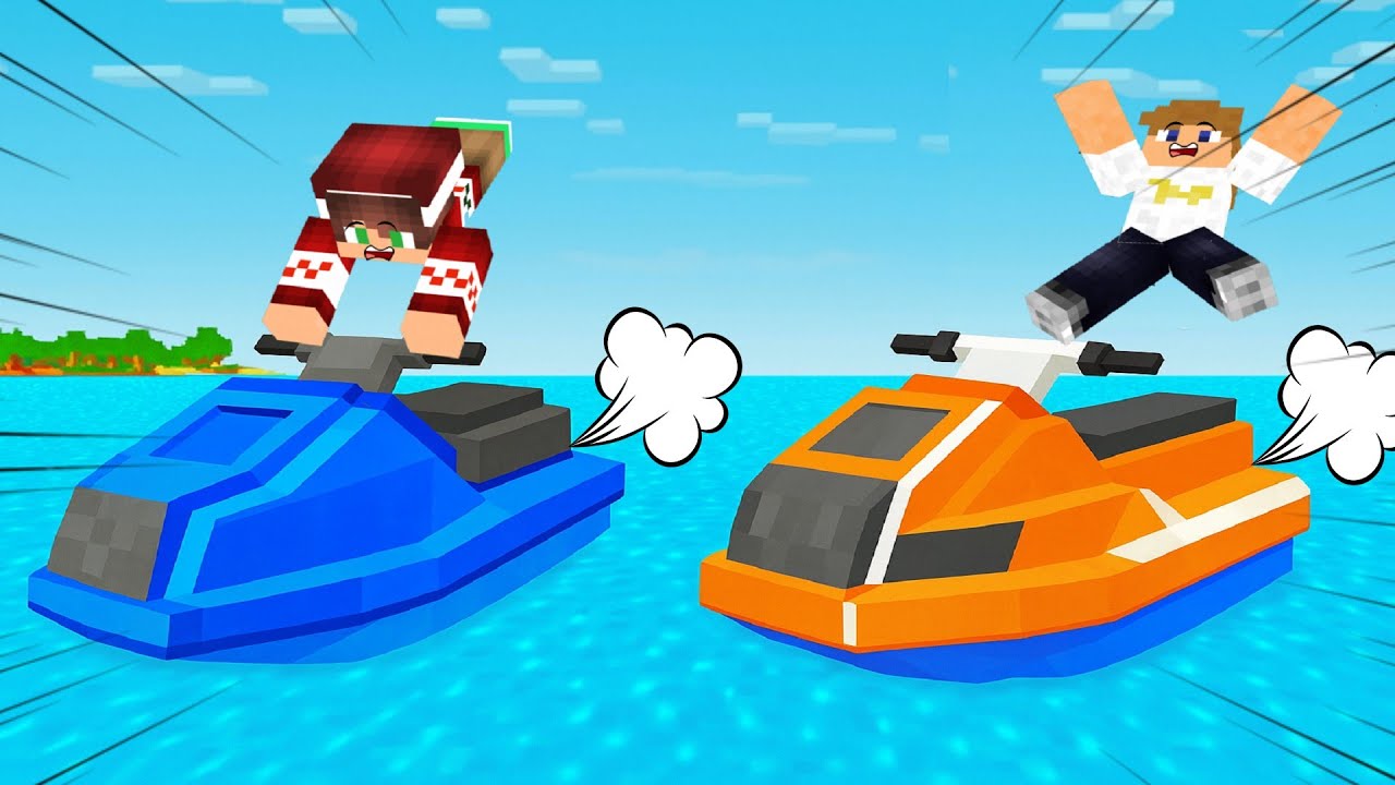 فلم ماين كرافت : إشترينا أسرع زلاجات في العالم و لكن صار شي عجيب !!؟ 🔥😱