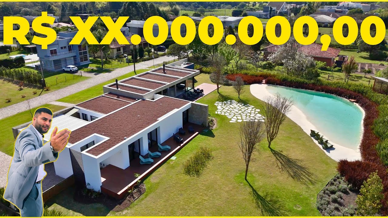 SURREAL CASA COM PRAIA ARTIFICIAL, , 4 SUITES EM CONDOMINIO FECHADO COM GOLF CLUB.