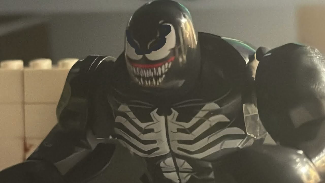 Symbiote spider man vs miles morales stop motion 