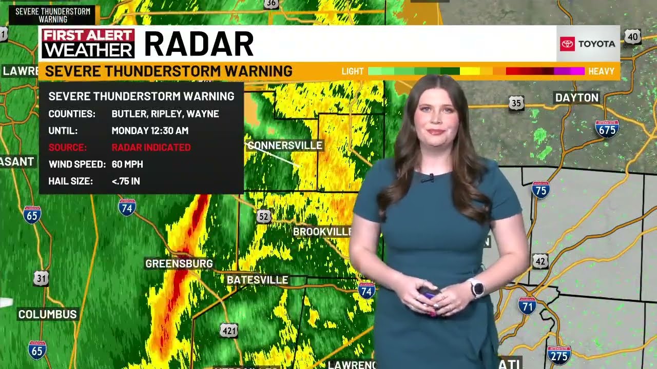 3/16 12:15 Tornado warning cut in - Cincinnati, OH