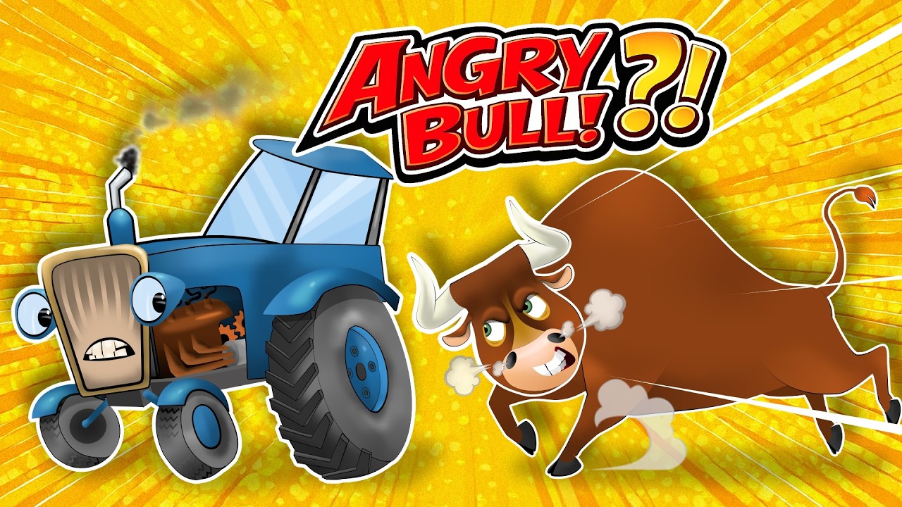 The Angry Bull and the Blue Tractor 🚜🐂 | Tractor and Friends #TractorCartoon