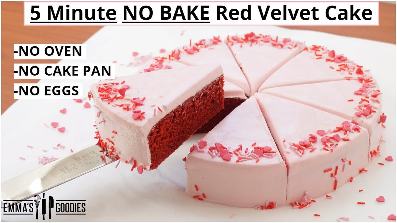 5 MINUTE Red Velvet Cake Recipe ! When you forget your anniversary!! 😱