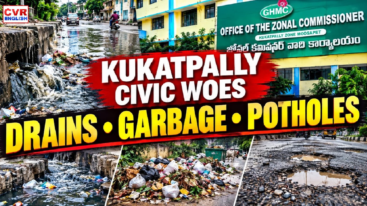 CVR Ground Report: Civic Issues Trouble Shakthi Nagar and Balaji Nagar in Kukatpally | CVR English
