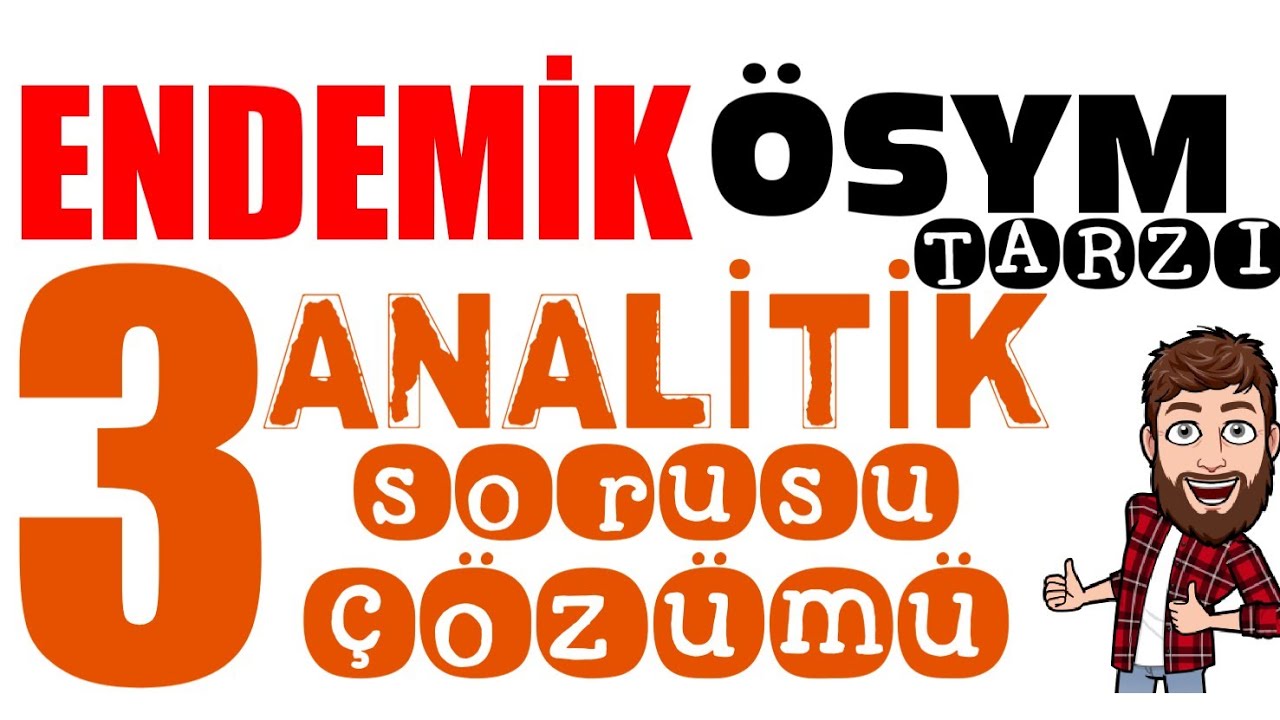 Endemik ten 3 ÖSYM TARZI Analitik Geometri Sorusu Çözümü