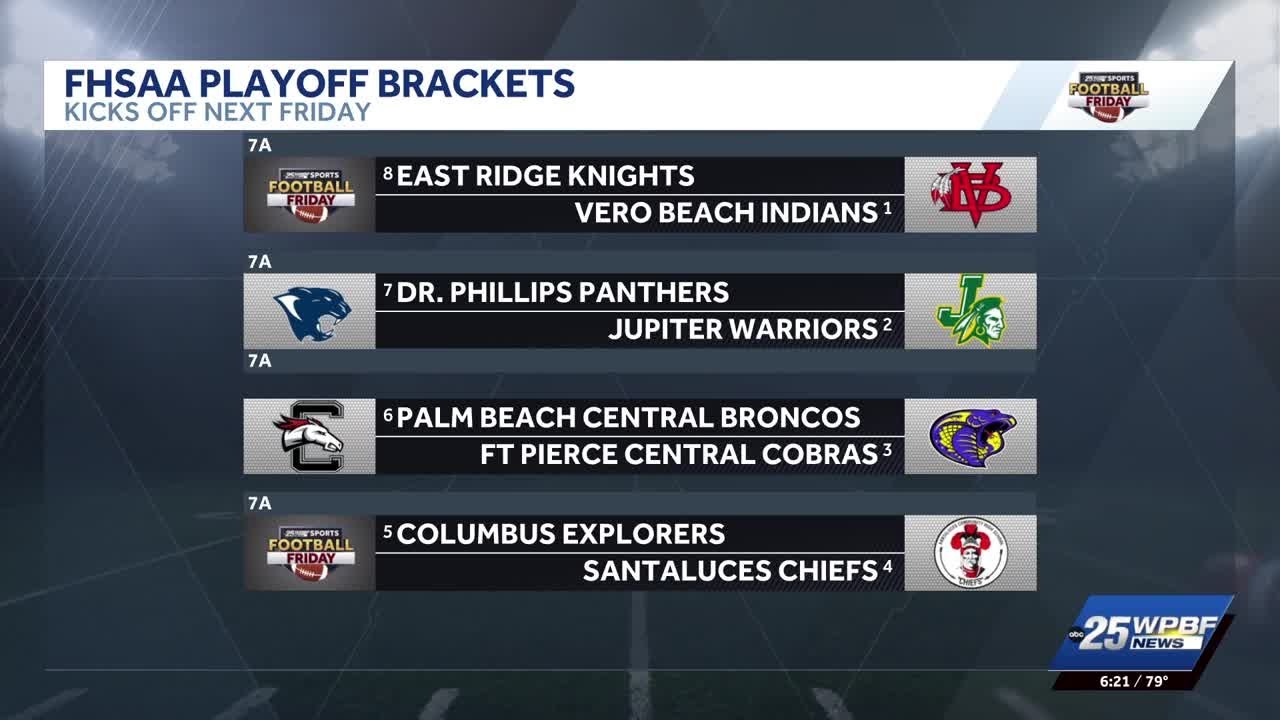 FHSAA releases 2025 high school football playoff brackets