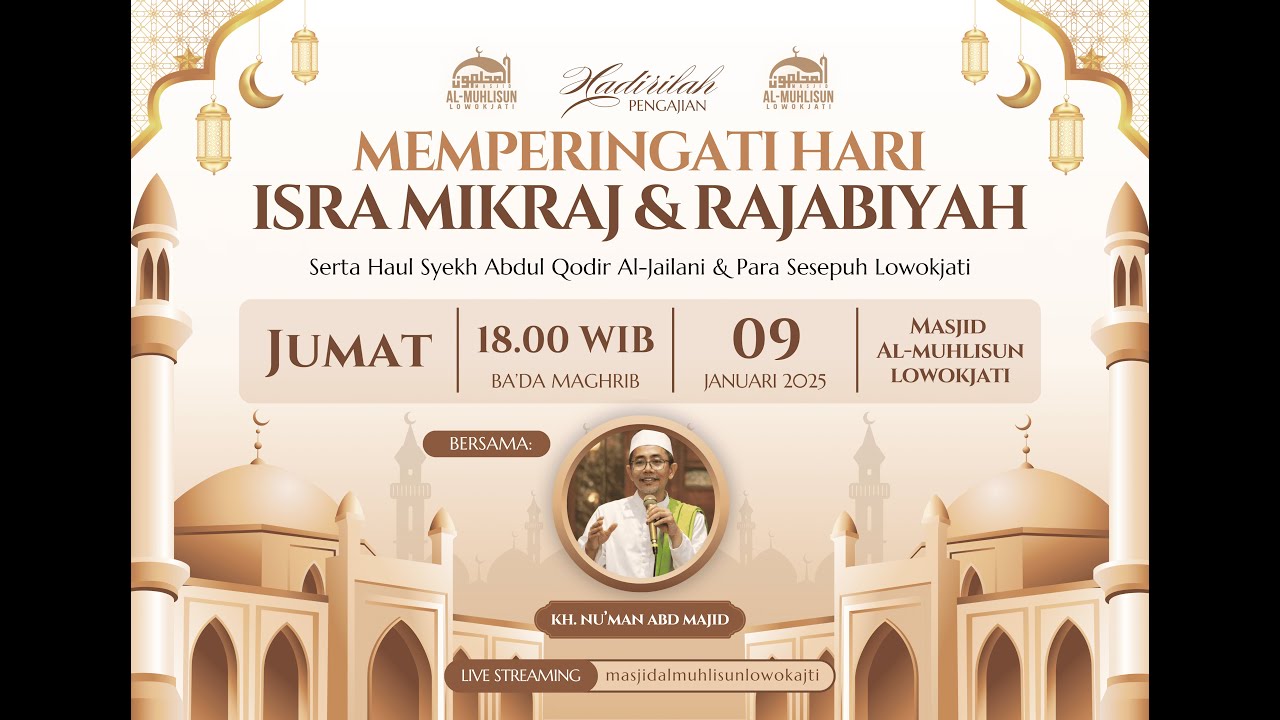 Isra Mi'raj dan Rajabiyah serta Haul Syeh Abdul Qodir Al-Jailani dan Para Sesepuh Lowokjati