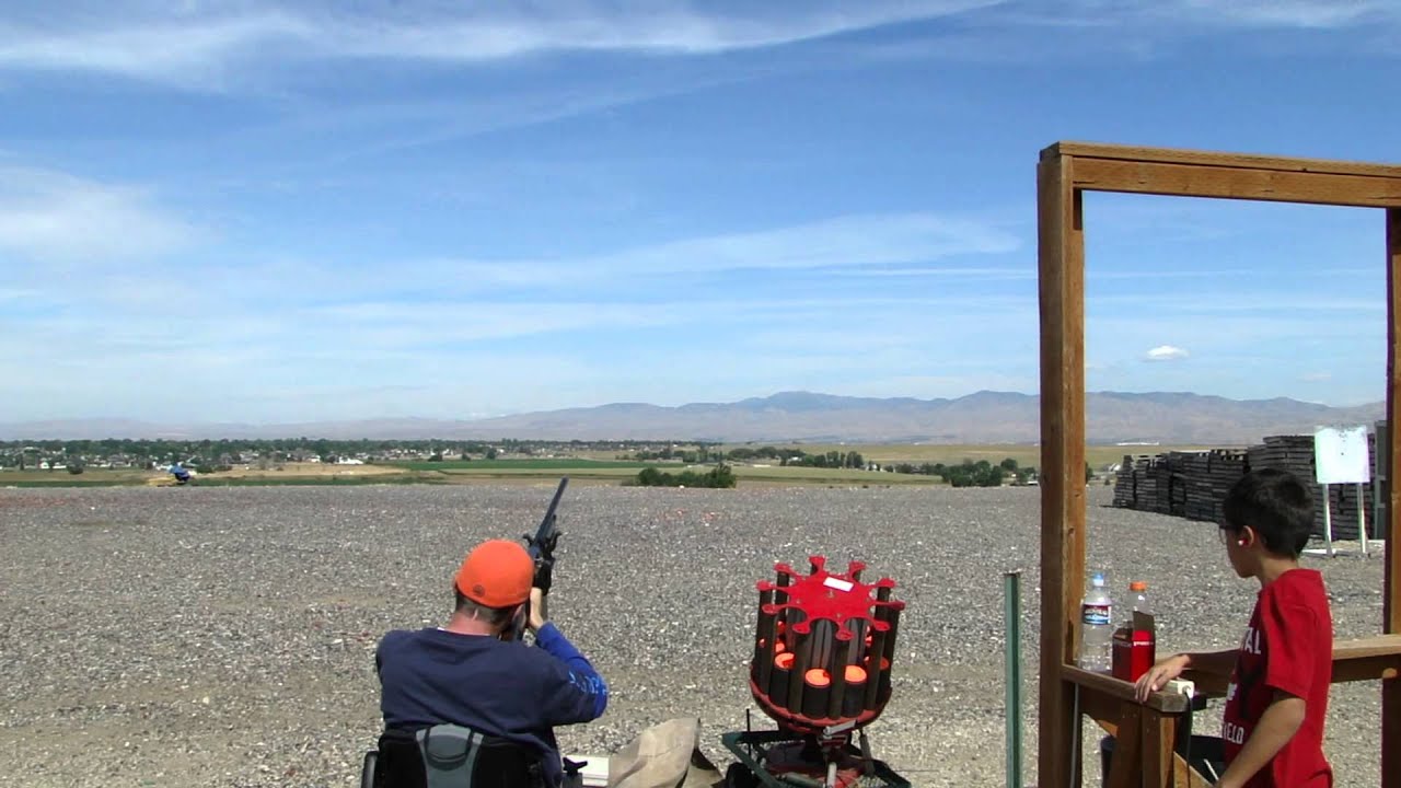Shooting clays from wheelchair