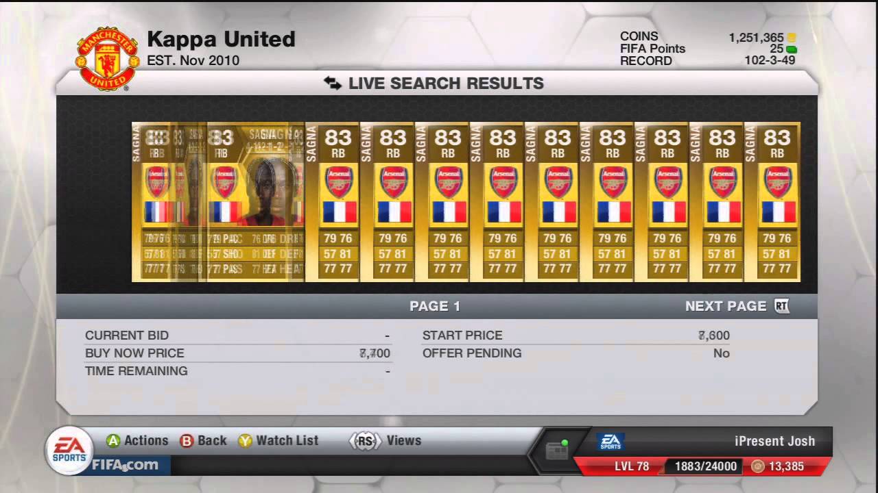 Fifa 13 Ultimate Team Trading Tip - How I Trade With BPL! (Buy Now Method)