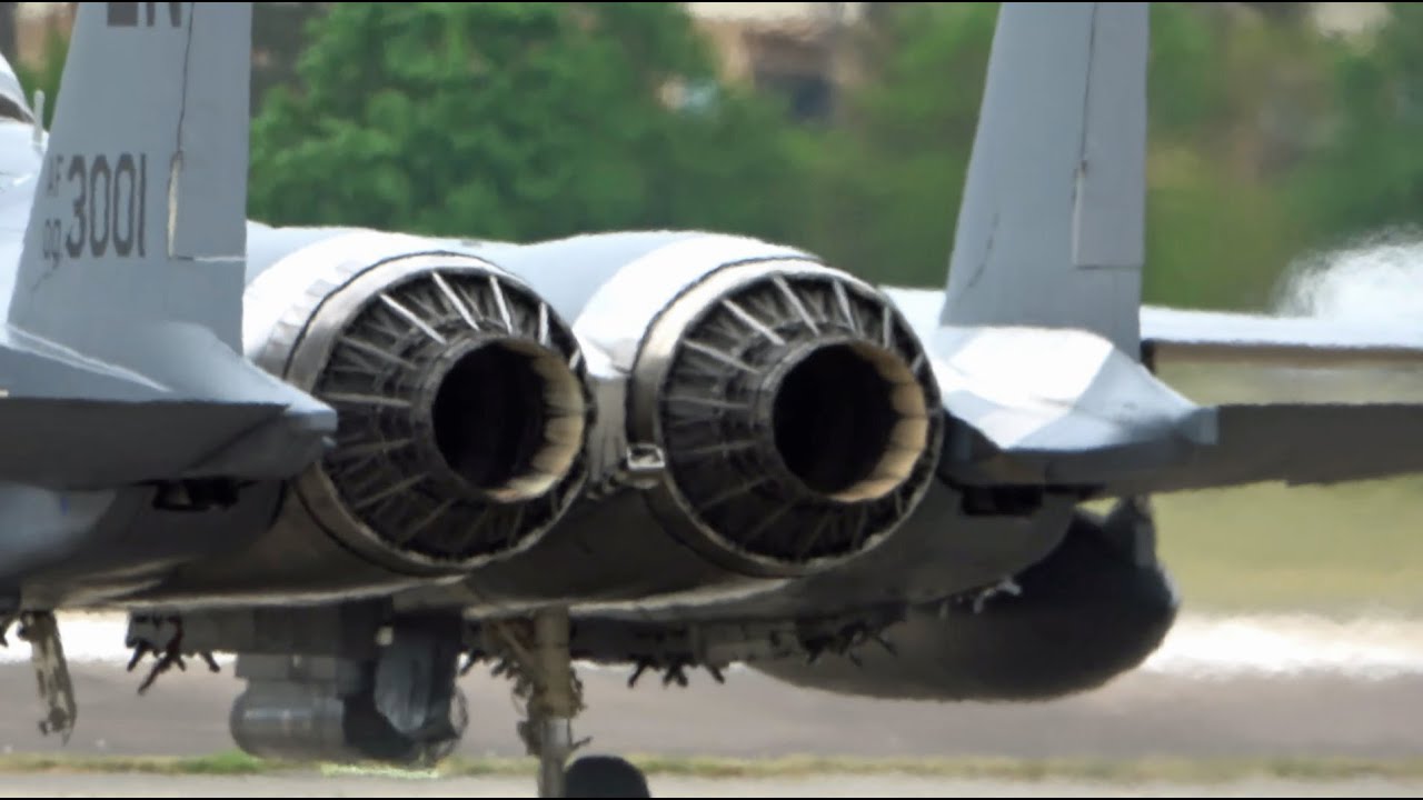 🇺🇸   F-15 Actuator Nozzle Pre Flight Departures RAF Lakenheath 10/05/22