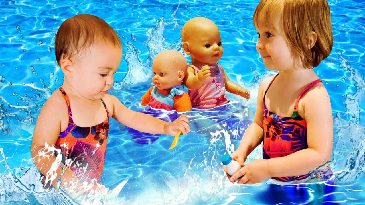Vamos cuidar dos pintinhos e brincar com as bonecas e a Bianca na piscina!