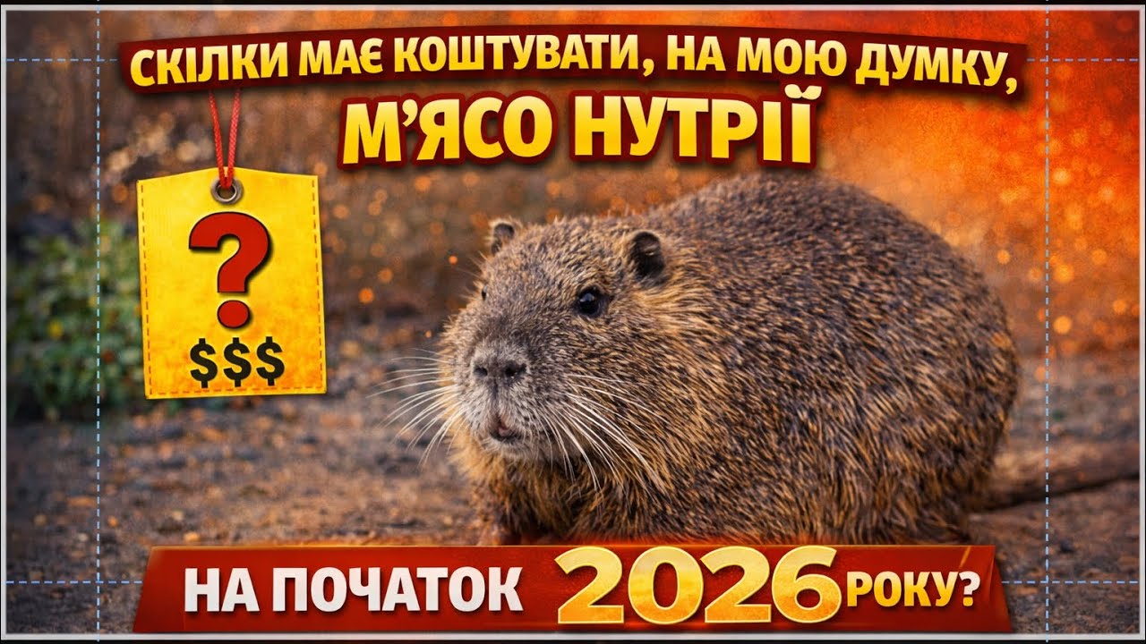 Скільки мінімально має коштувать мʼясо нутріі на початок 2026 року?