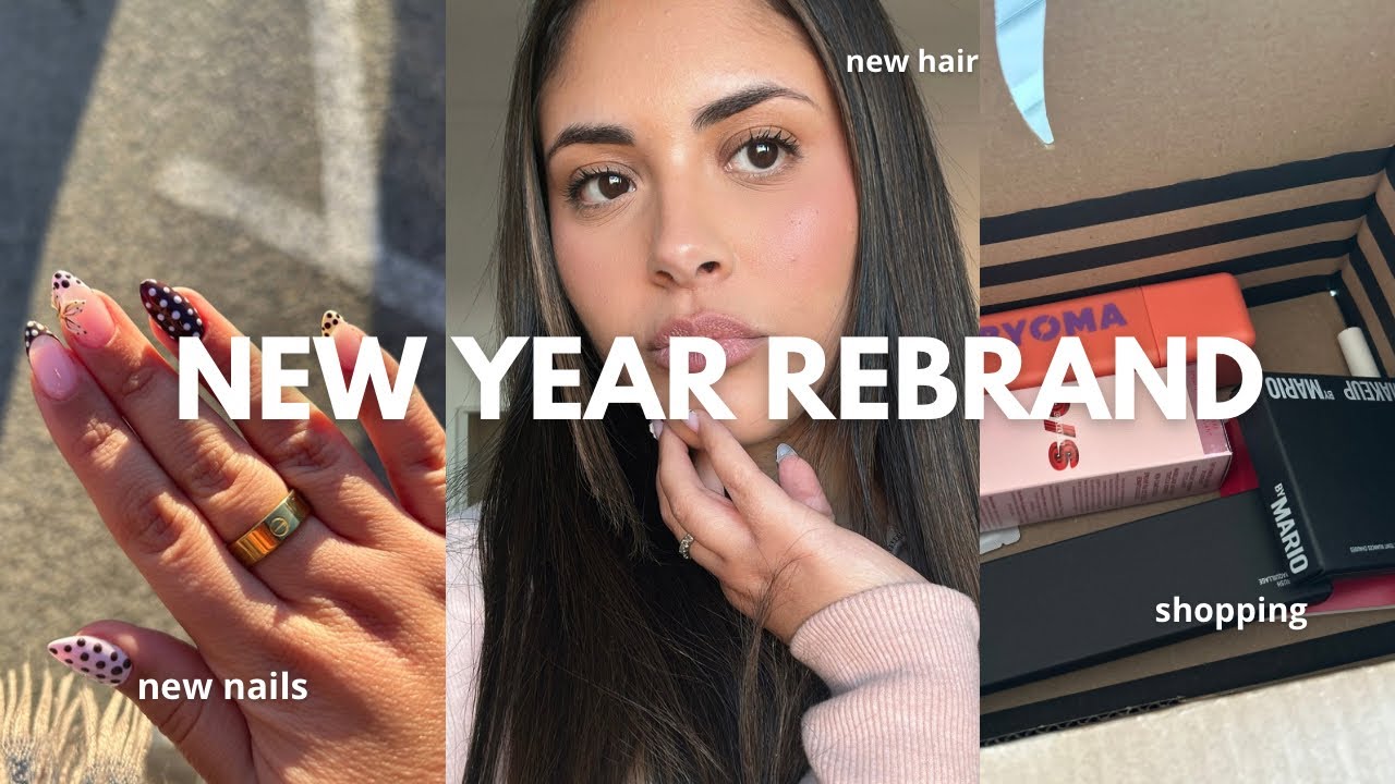 rebranding for 2026: first time dying my hair, fun nails, shopping 🛍️ 💕🧘🏻‍♀️