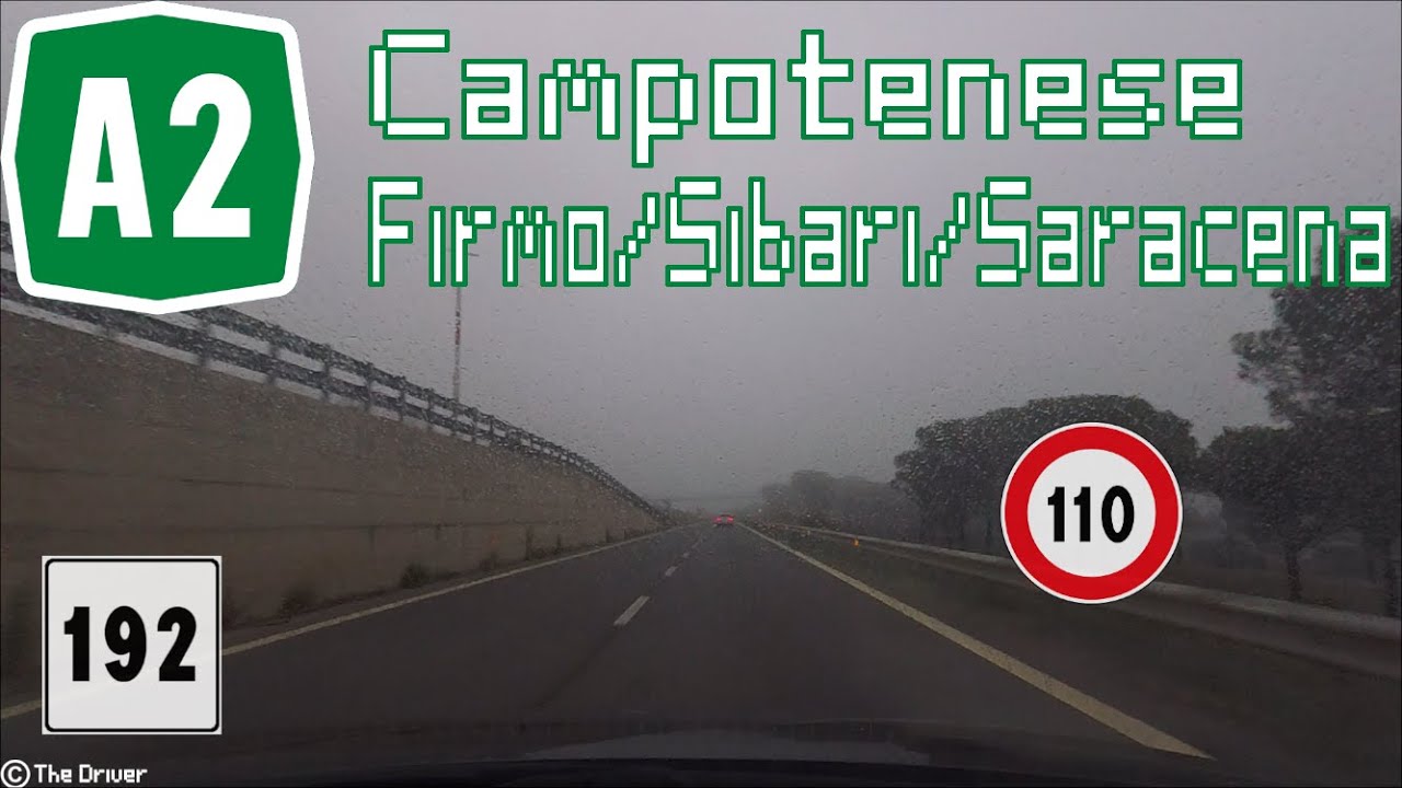 I - Autostrada A2 - Tratto Campotenese-Firmo/Sibari/Saracena
