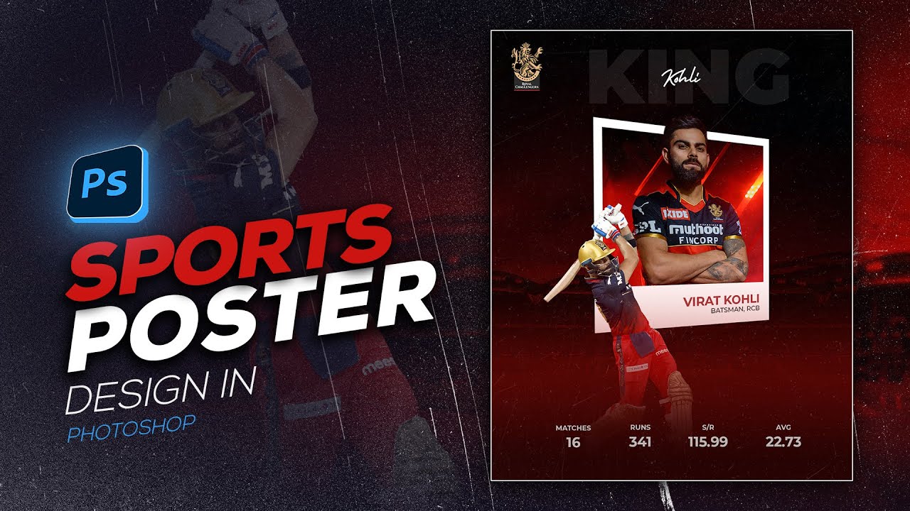 Sports Poster Design In Photoshop || Photoshop Tutorial