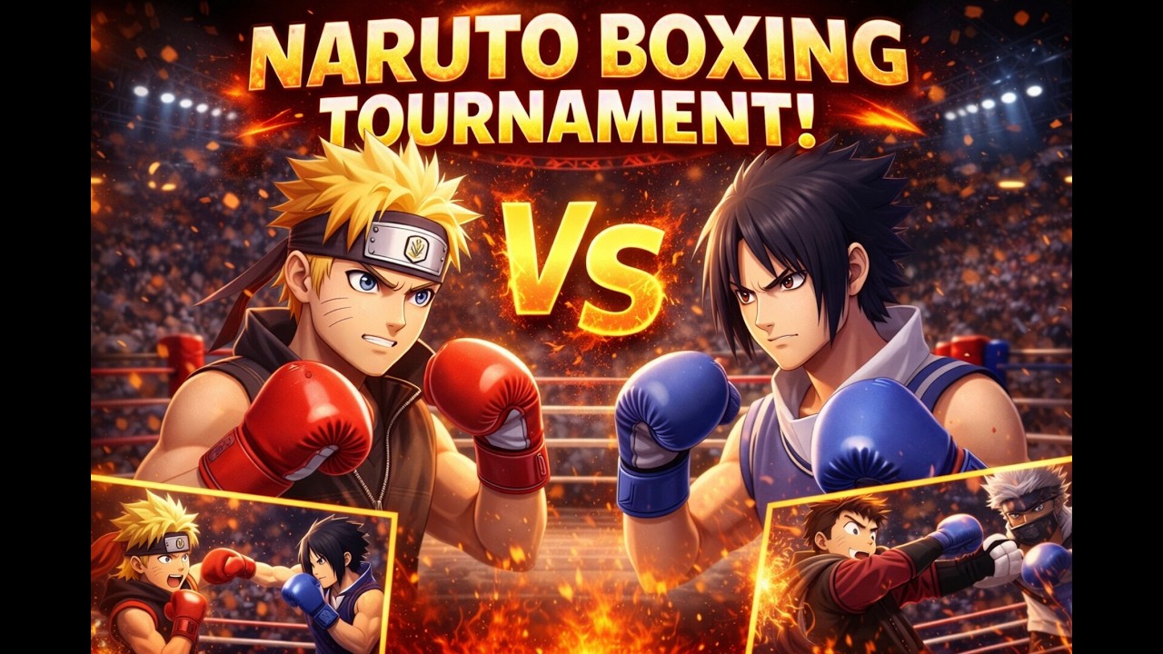 Naruto Boxing Tournament 🔥 Naruto vs Sasuke | Ultimate Shinobi Fight (Anime Boxing) #naruto #anime