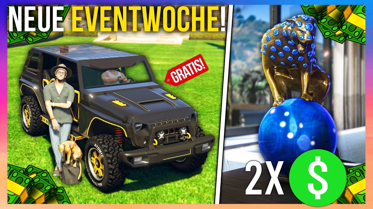 Neue Eventwoche in GTA Online! Panther Statue zur&uuml;ck, 2x$ Cayo Perico Motor Wars & Kosatka billig!