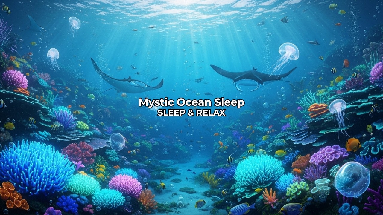 Ocean Wildlife 4K 🌊 Mystic Ocean Sleep, Underwater Music for Relaxation & Meditation